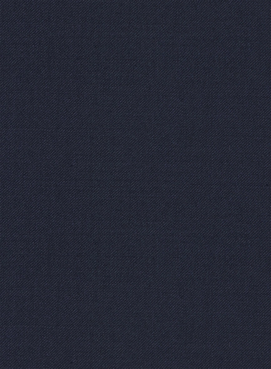 Reda Flexo Dark Midnight Blue Wool Suit