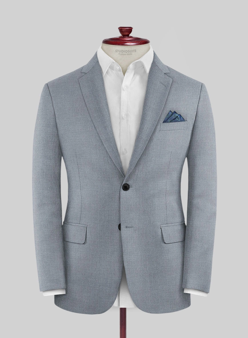 Reda Flexo Light Blue Gray Wool Suit
