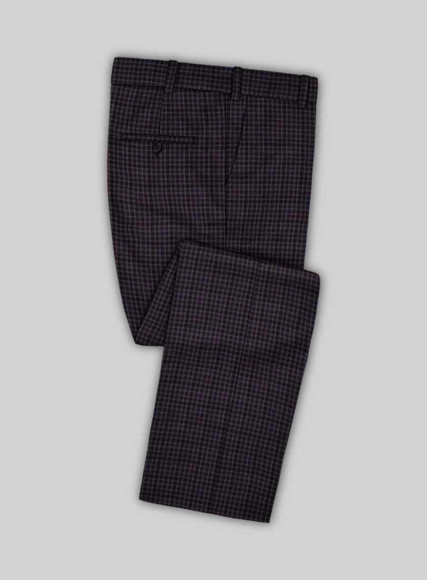 Reda Matio Purple Checks Wool Suit