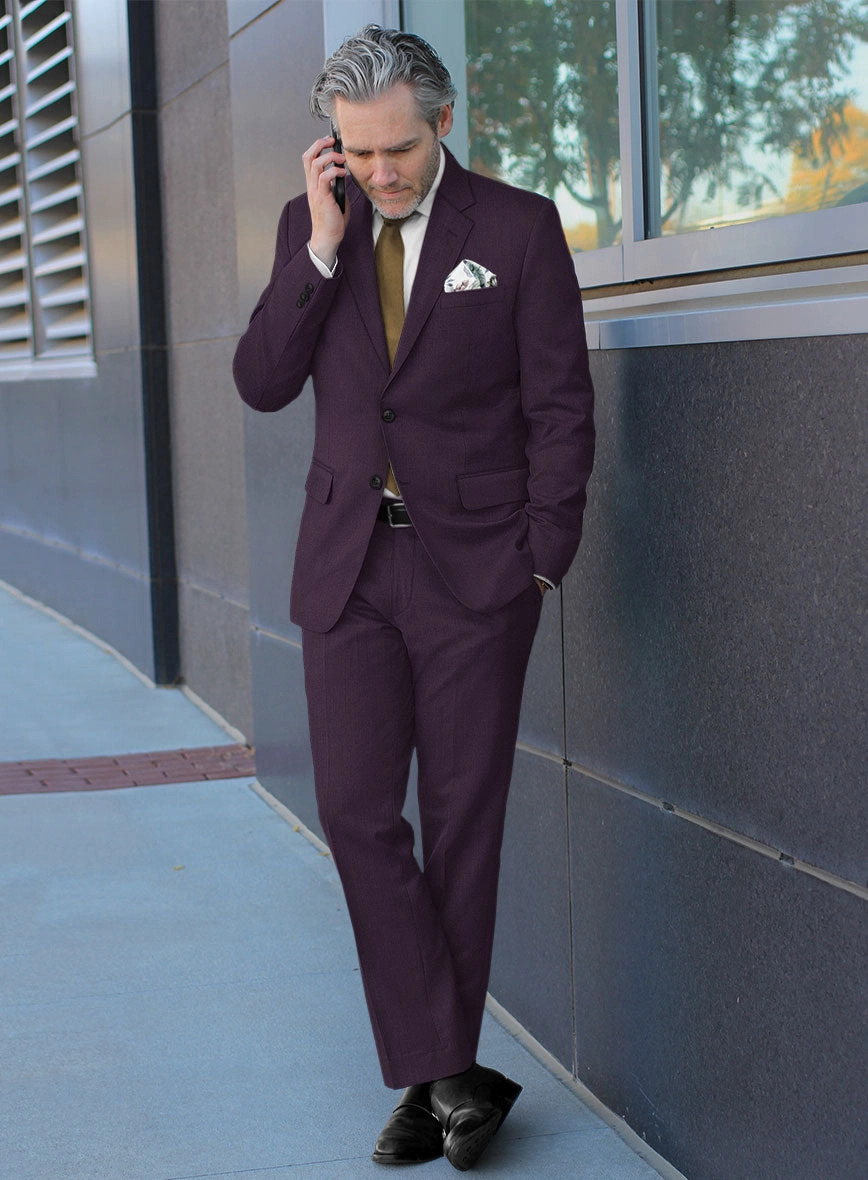 Reda Mauve Wool Suit