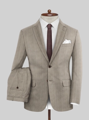 Reda Tibaro Brown Stripe Wool Suit