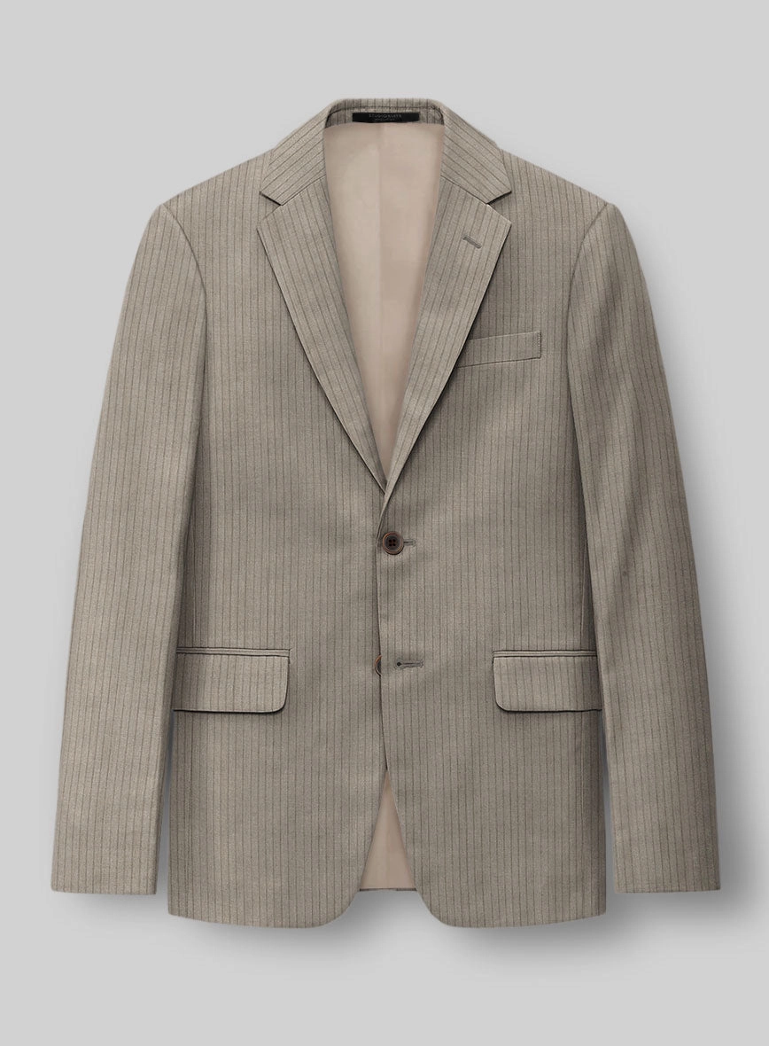 Reda Tibaro Brown Stripe Wool Suit