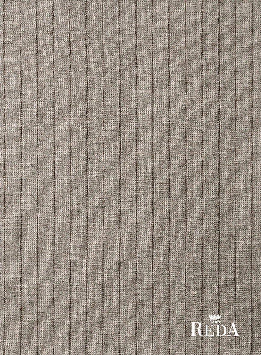 Reda Tibaro Brown Stripe Wool Suit