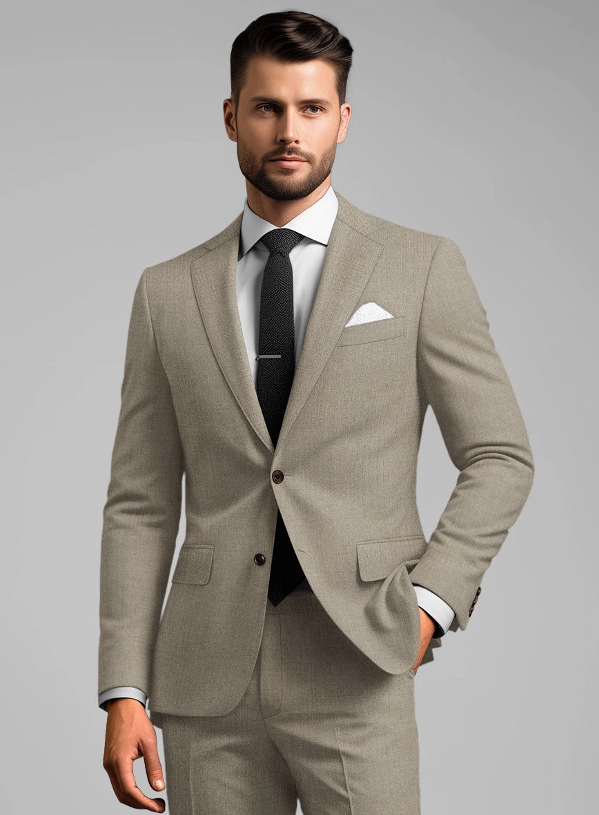 Reda Worsted Beige Pure Wool Suit