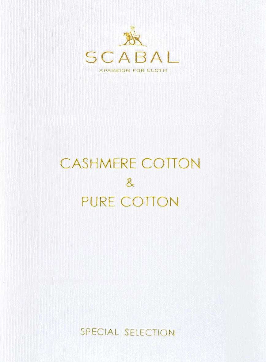 Scabal Crystal Blue Cotton Stretch Suit