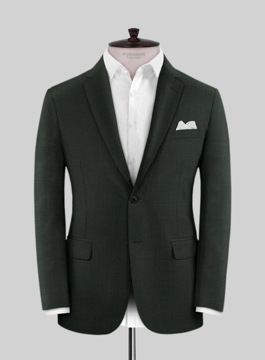Scabal Dark Green Wool Suit