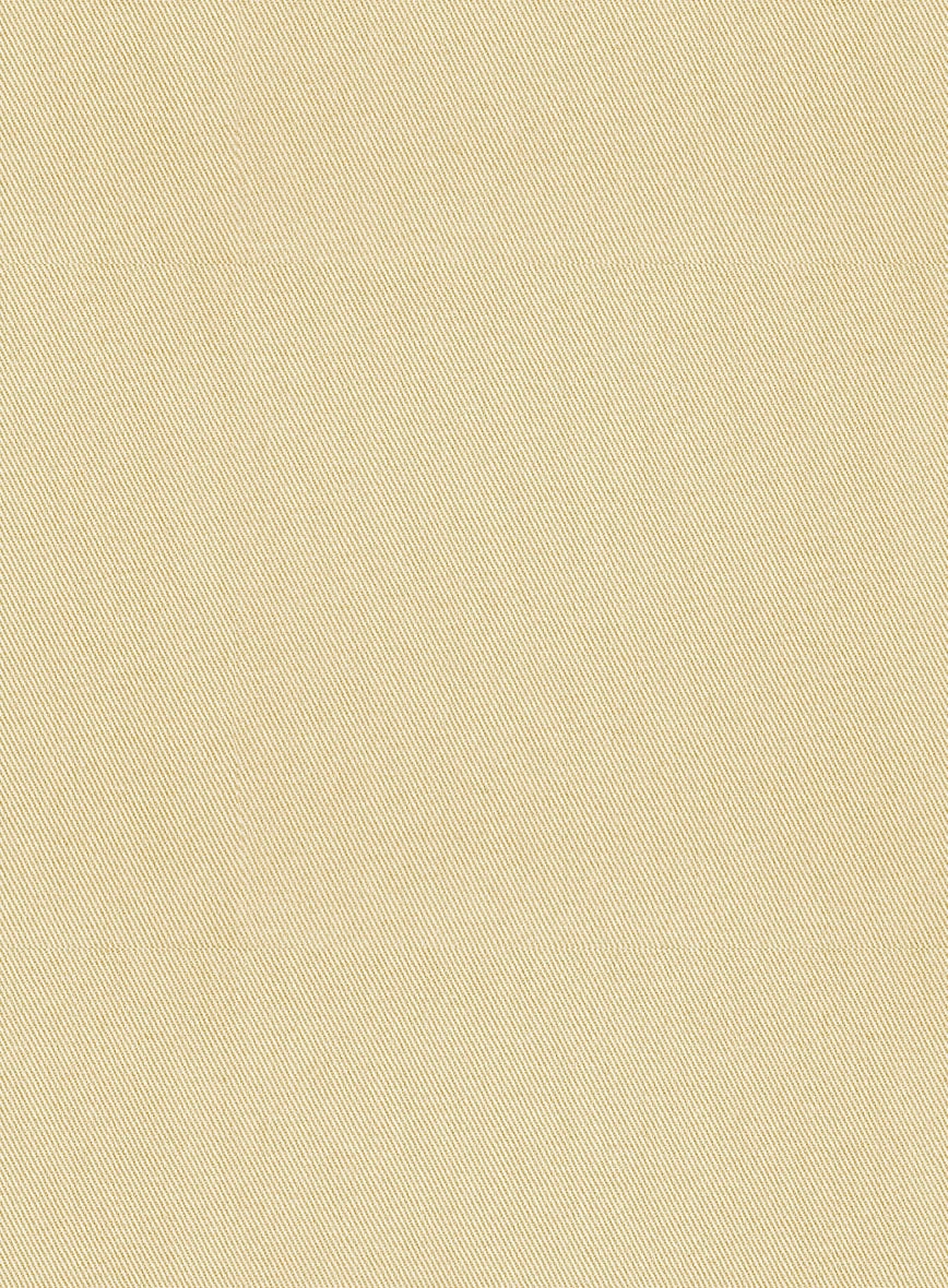Scabal Latte Beige Cotton Stretch Suit
