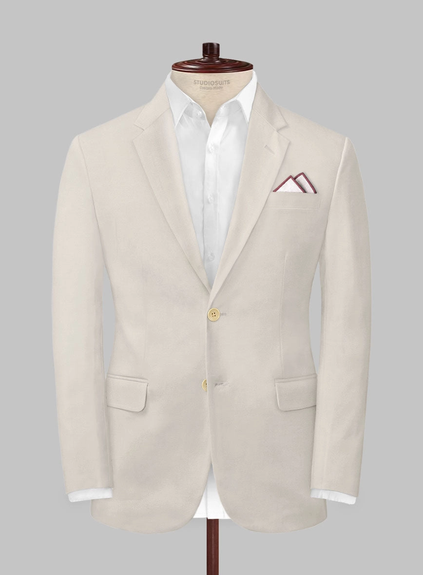 Scabal Light Beige Cashmere Cotton Suit