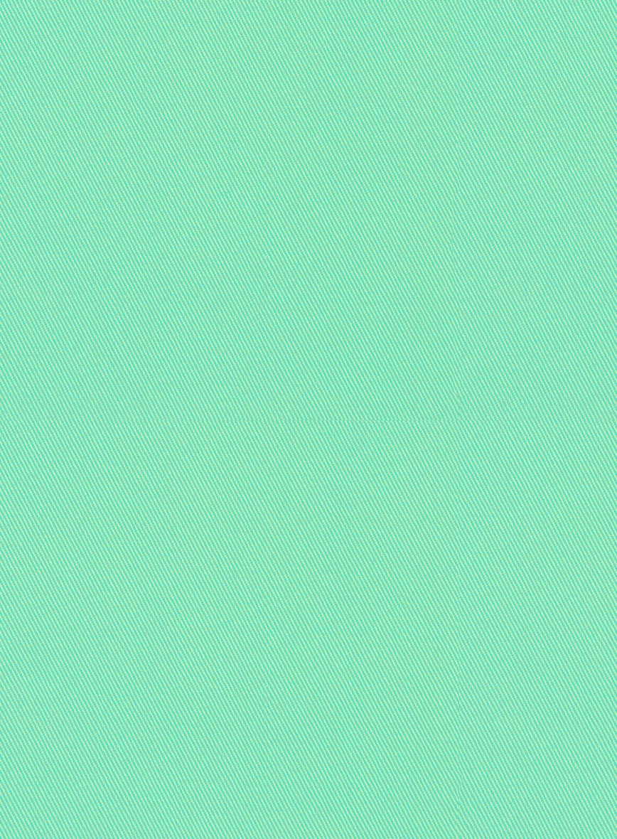 Scabal Pastel Green Cotton Stretch Suit