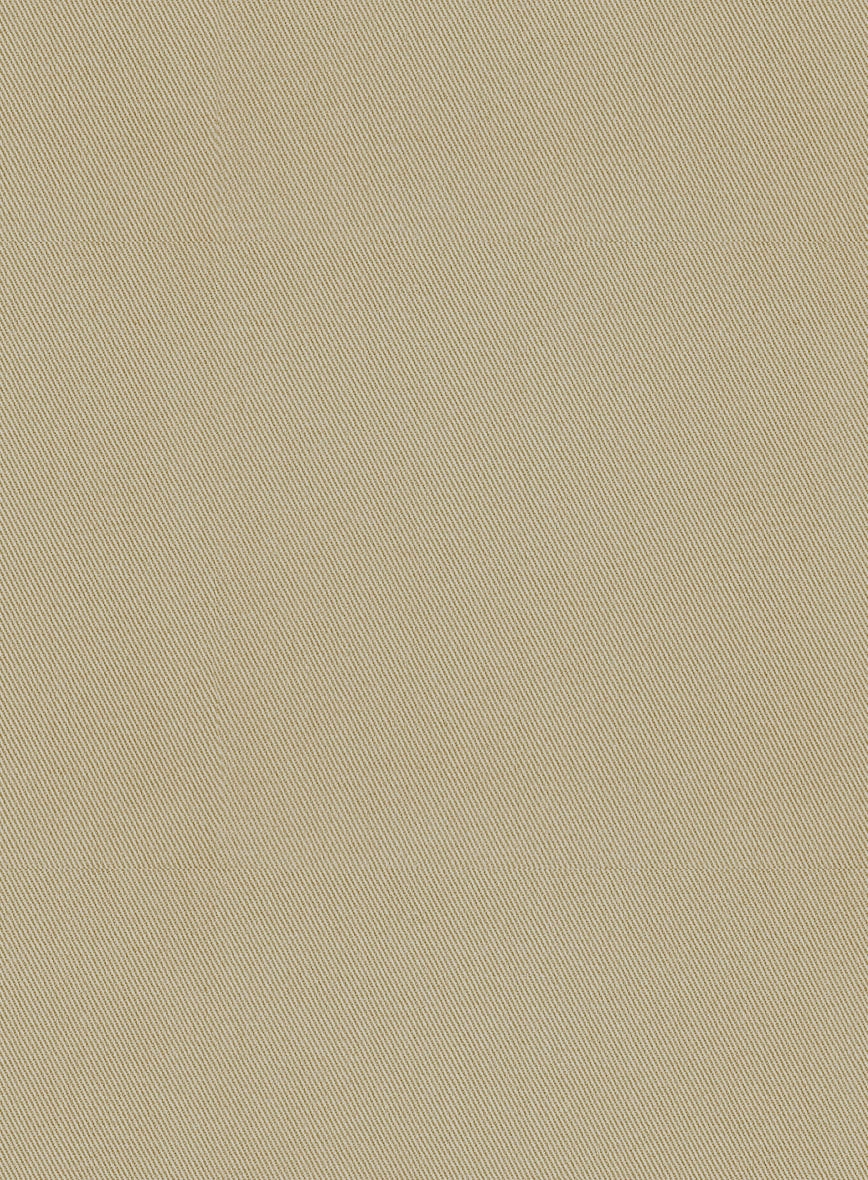 Scabal Sand Beige Cotton Stretch Suit