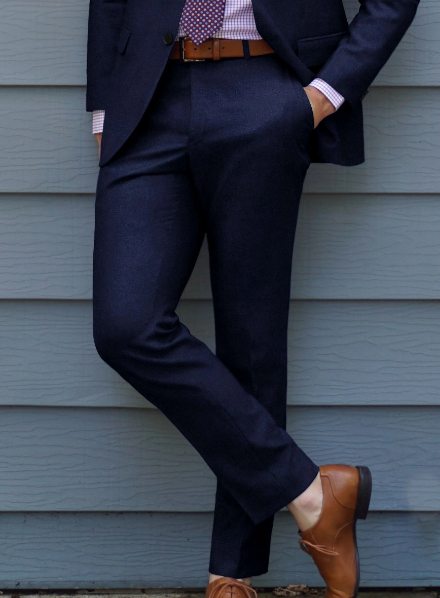 Scabal Sapphire Cobalt Blue Wool Suit