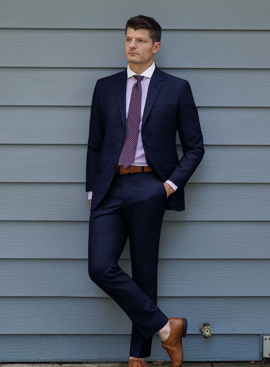 Scabal Sapphire Cobalt Blue Wool Suit