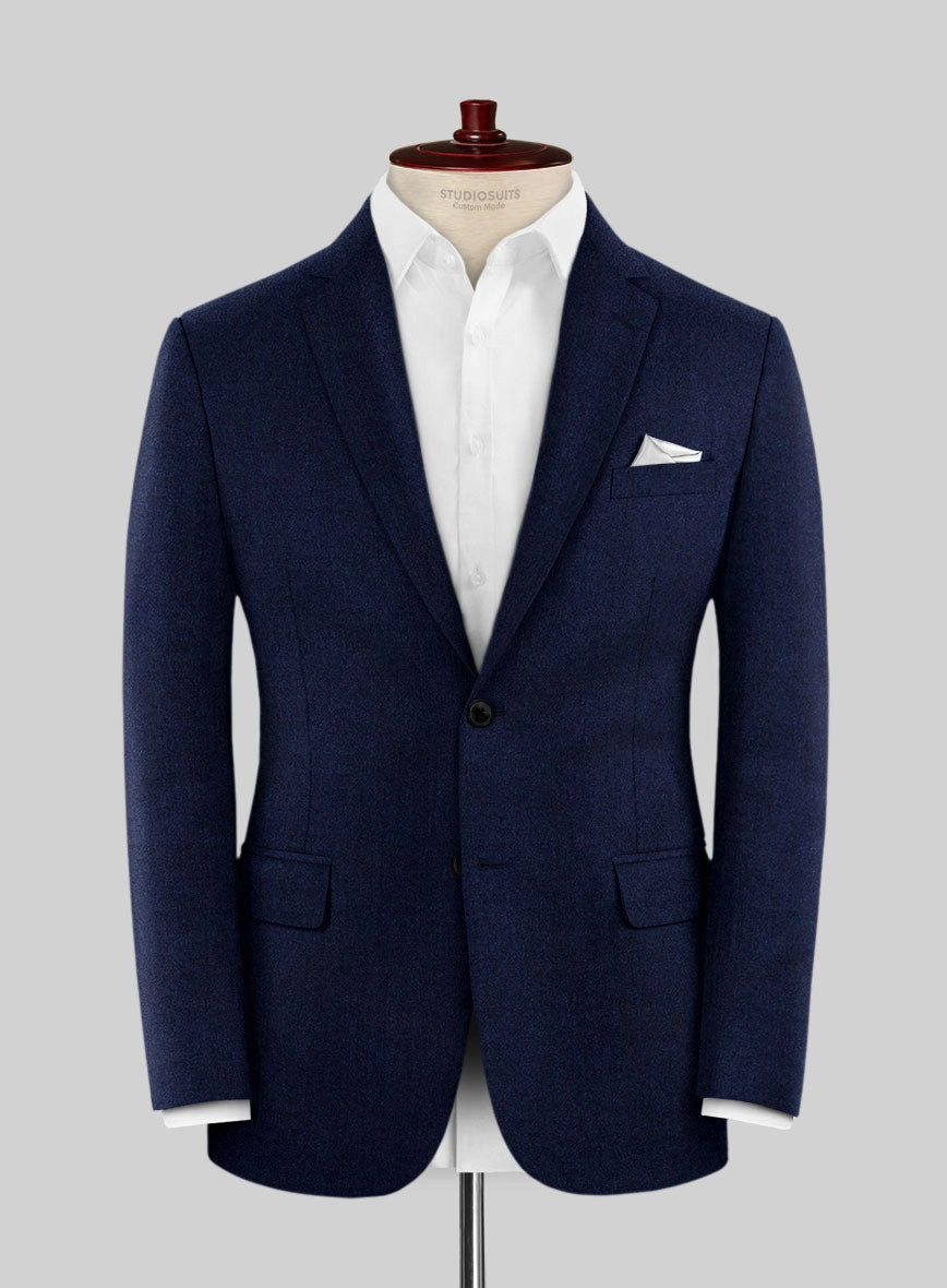 Scabal Sapphire Cobalt Blue Wool Suit