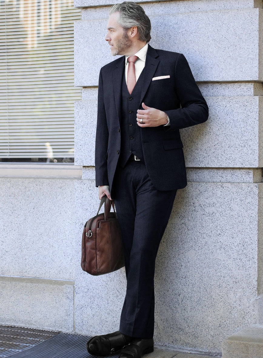 Scabal Sapphire Royal Blue Wool Suit