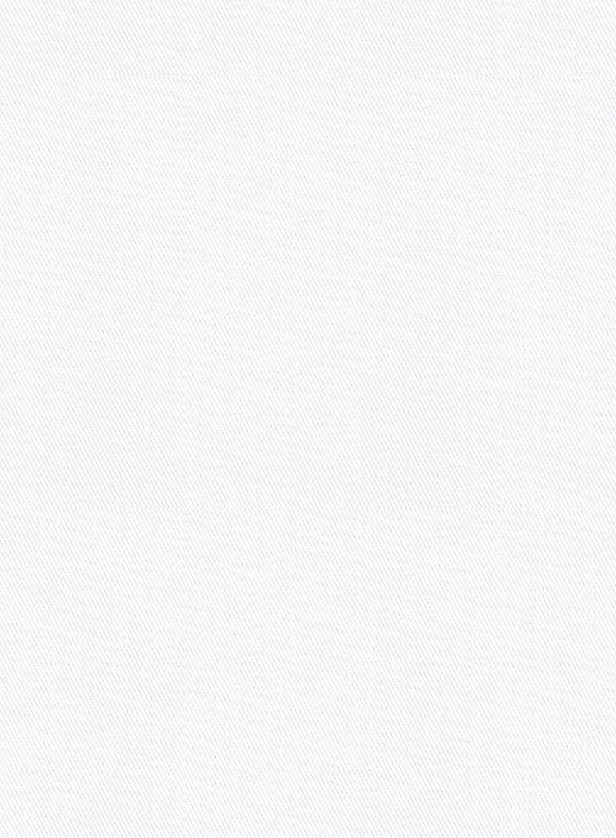 Scabal White Cotton Stretch Suit