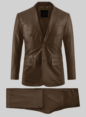 Scottish Brown Leather Suit