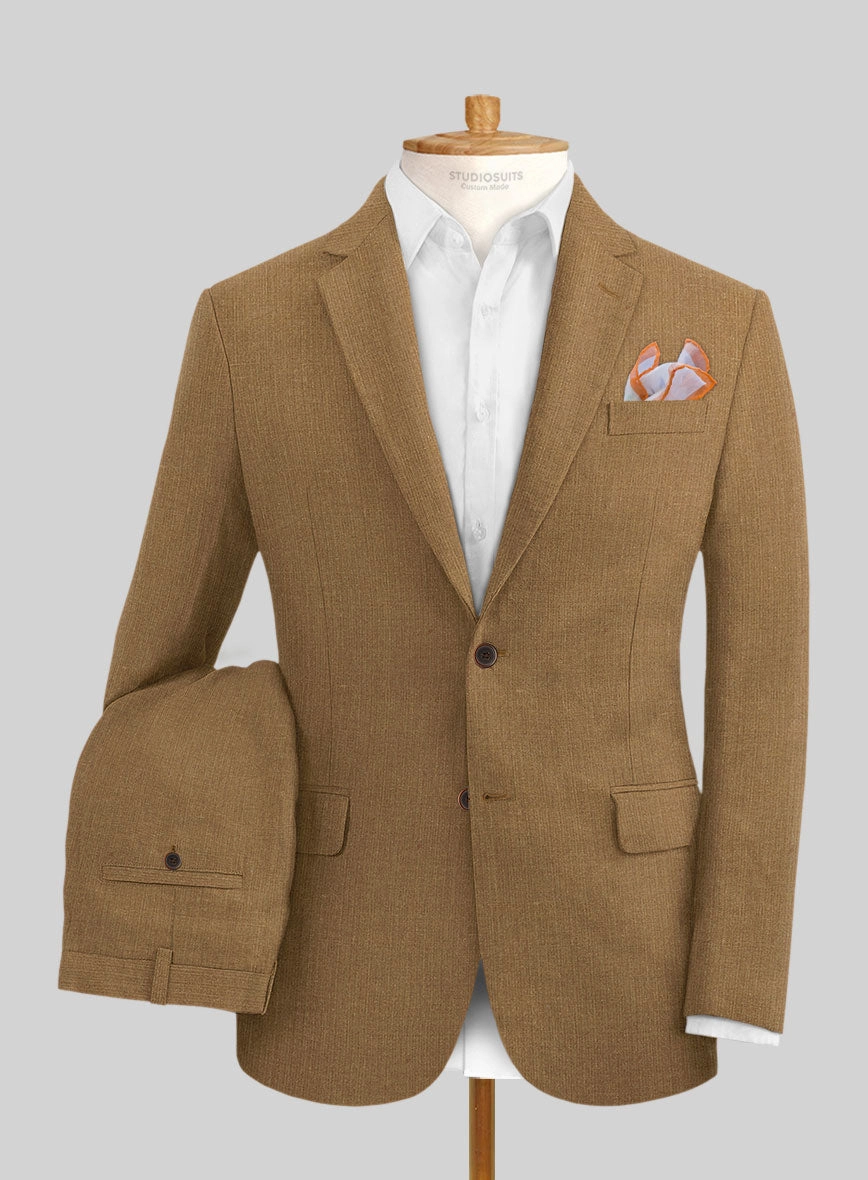 Sepia Brown Linen Suit