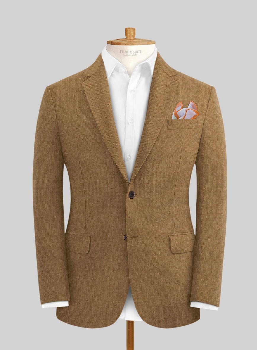 Sepia Brown Linen Suit