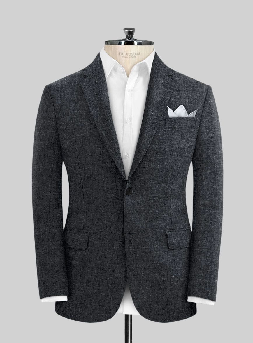 Slate Gray Linen Suit