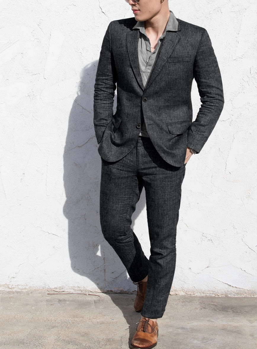 Slate Gray Linen Suit