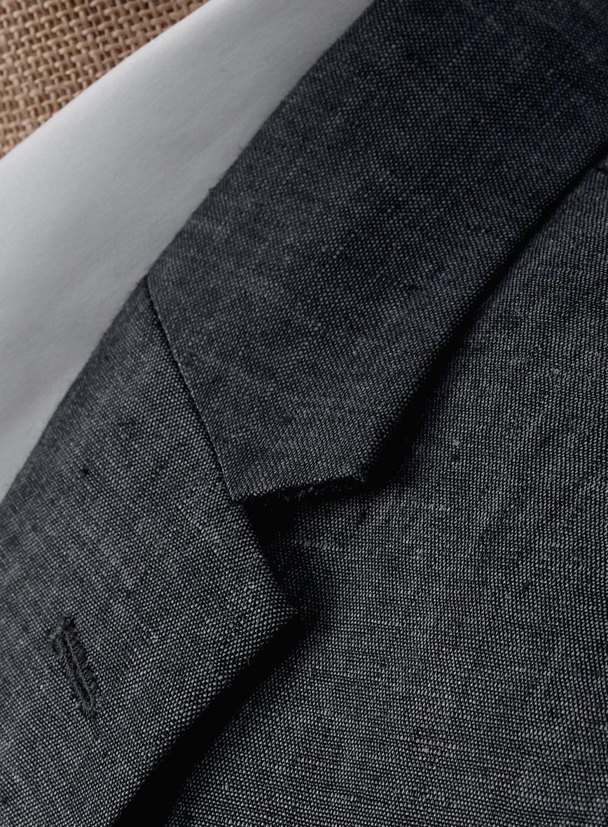 Slate Gray Linen Suit