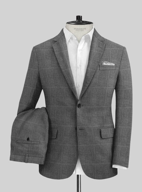 Solbiati Gray Prince Linen Suit