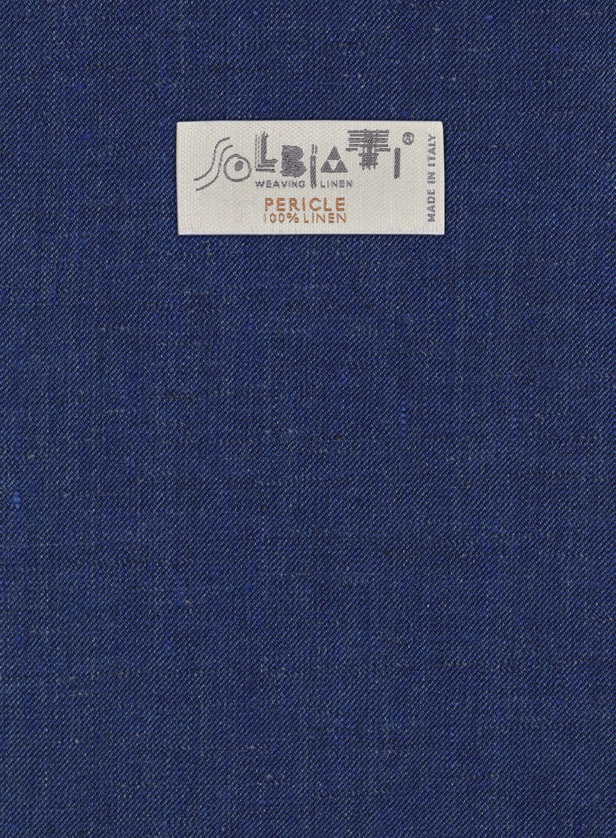 Solbiati Pericle Blue Linen Suit