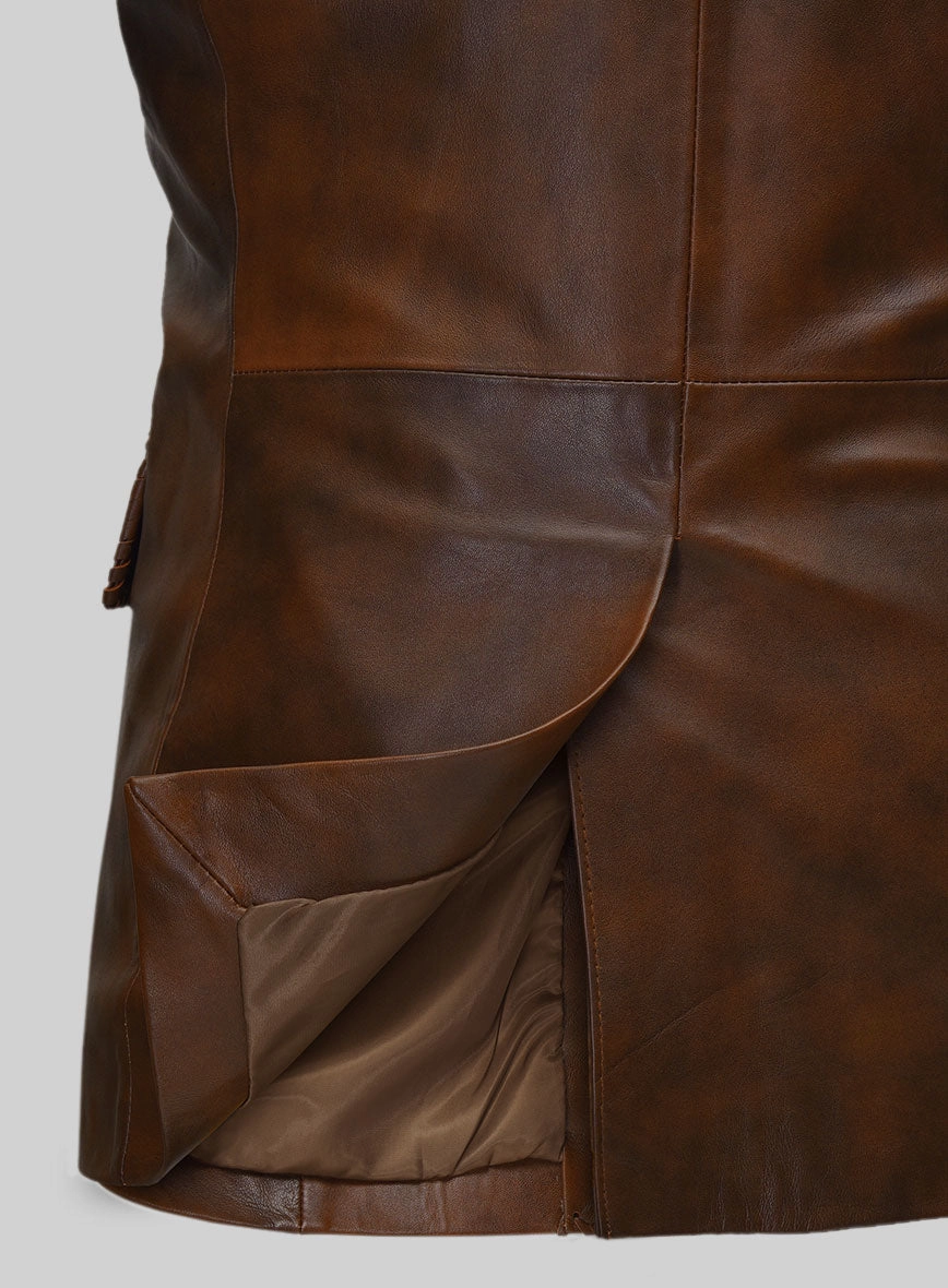 Spanish Brown Medieval Leather Suit