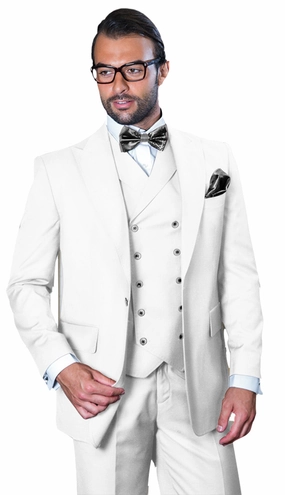 Statement  FLORENCE-WHT Mens Suit