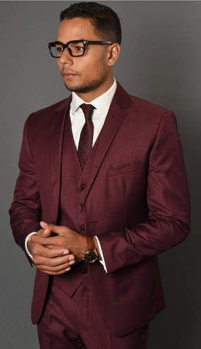 Statement  LORENZO-1-BU Mens Suit