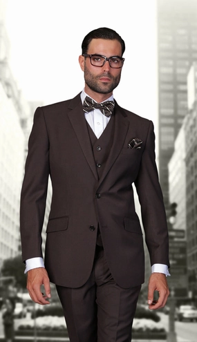 Statement  STZV-100-BR Mens Suit