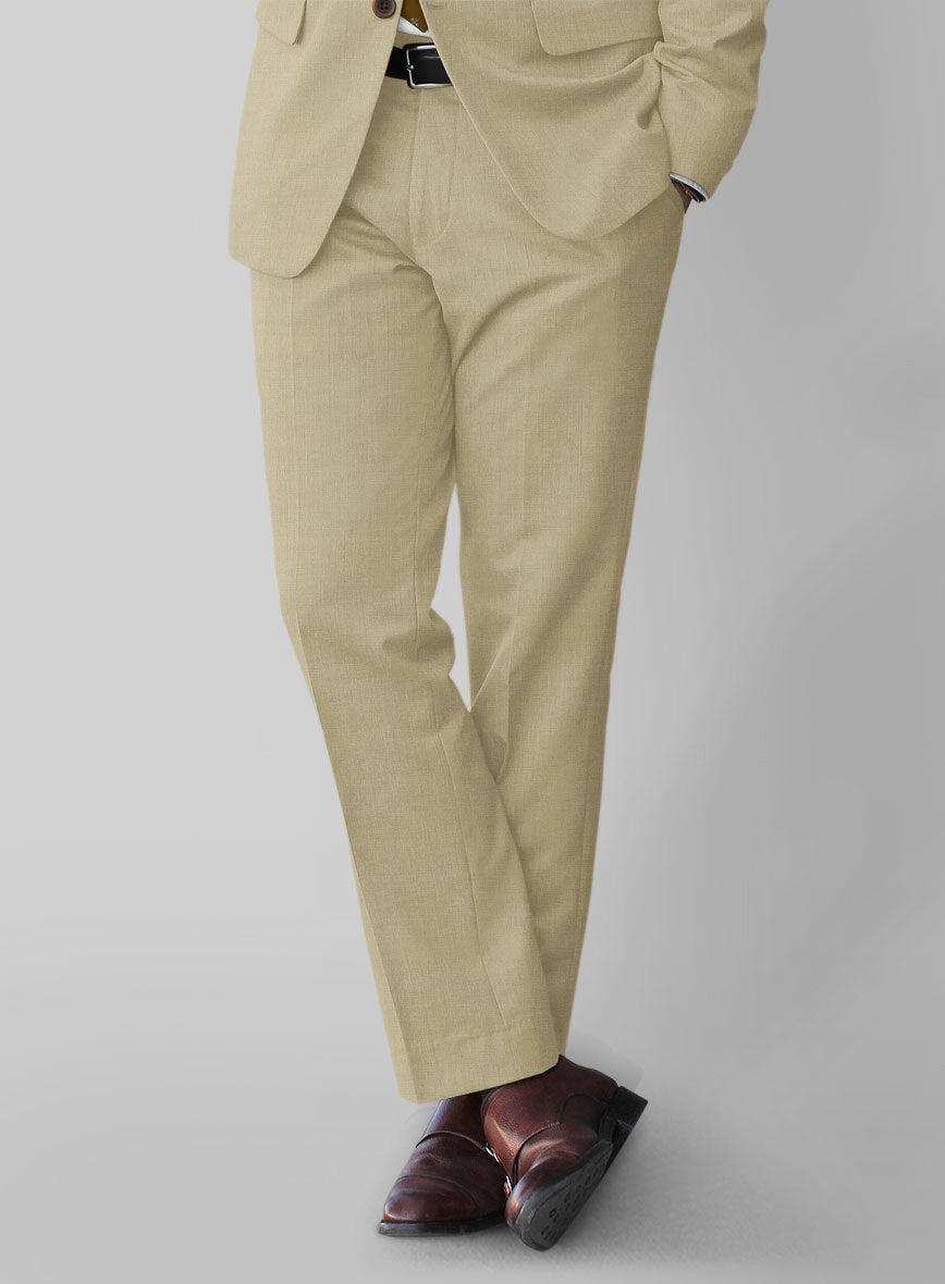 Stretch Khaki Wool Suit