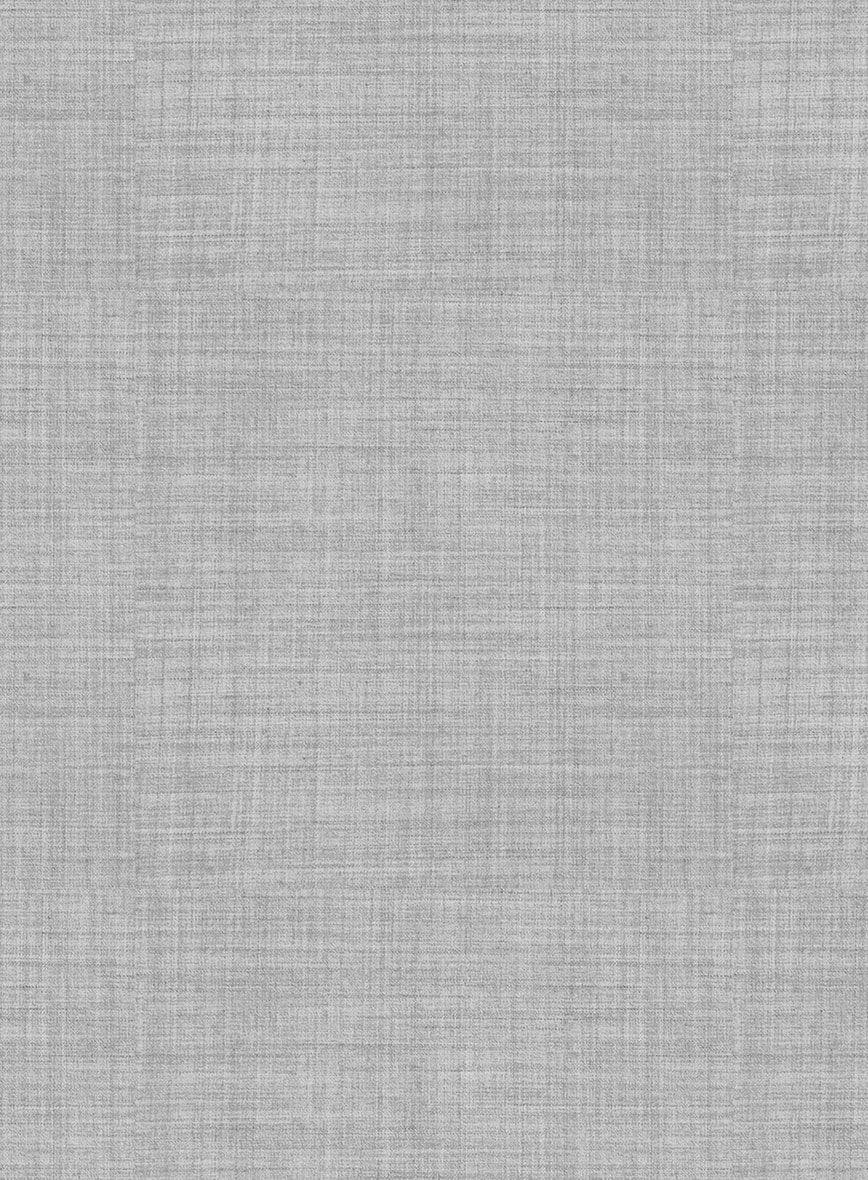 Stretch Light Gray Wool Suit