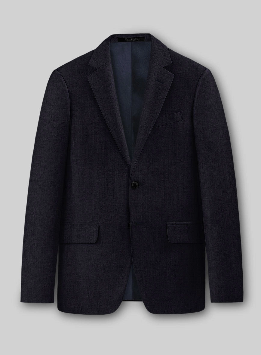 Stretch Midnight Blue Wool Suit