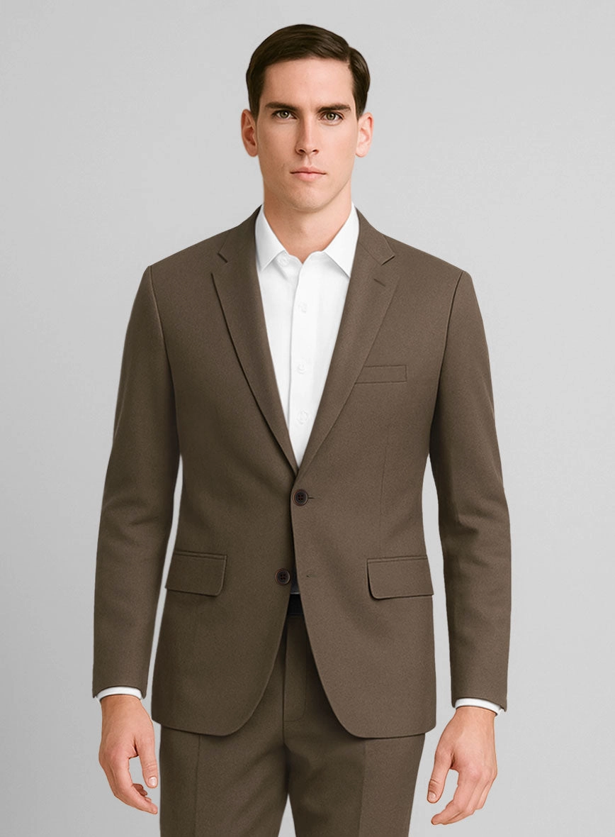Stretch Summer Brown Chino Suit