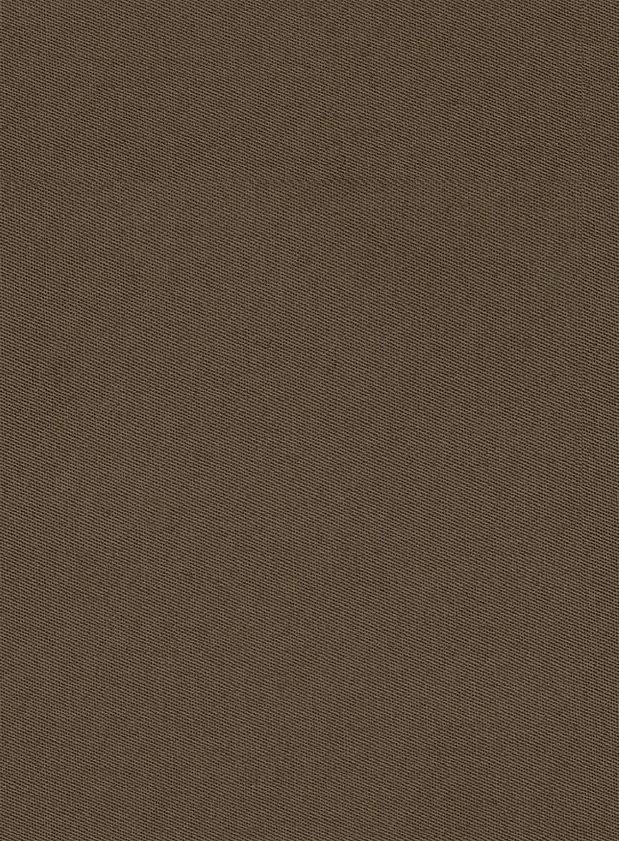 Stretch Summer Brown Chino Suit