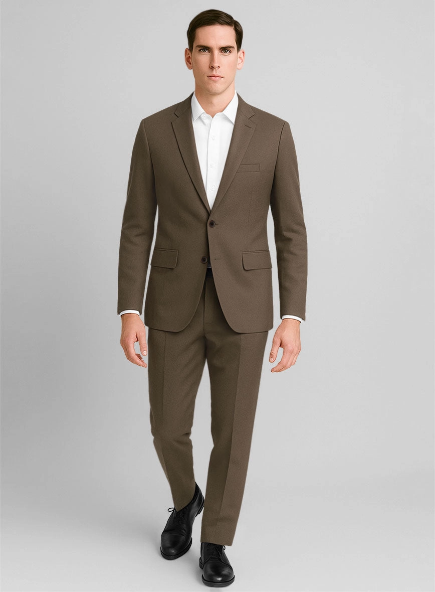 Stretch Summer Brown Chino Suit
