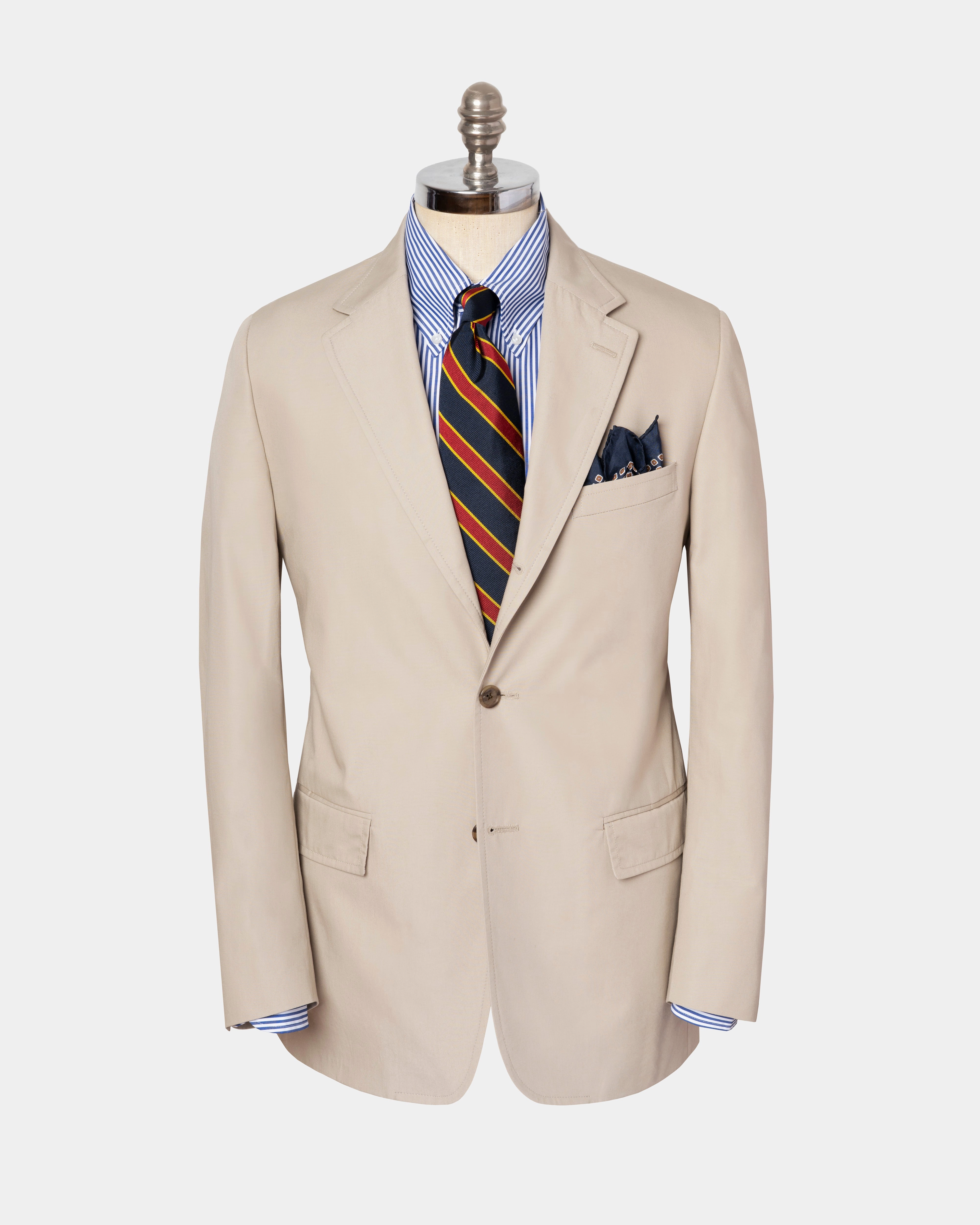 TAN POPLIN SUIT MTO