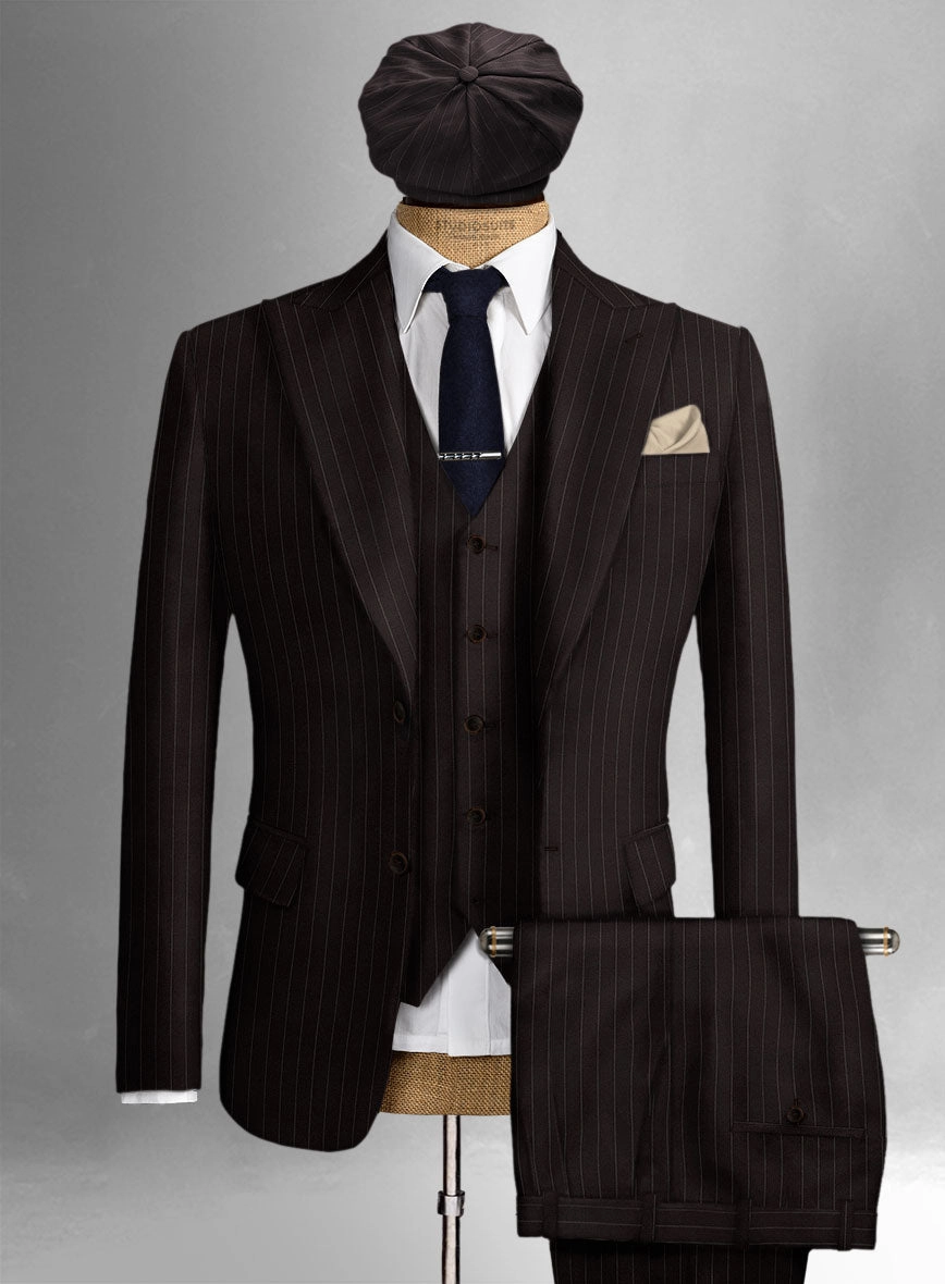 Thomas Shelby Peaky Blinders Brown Wool Suit