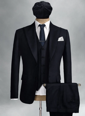 Thomas Shelby Peaky Blinders Deep Blue Wool Suit