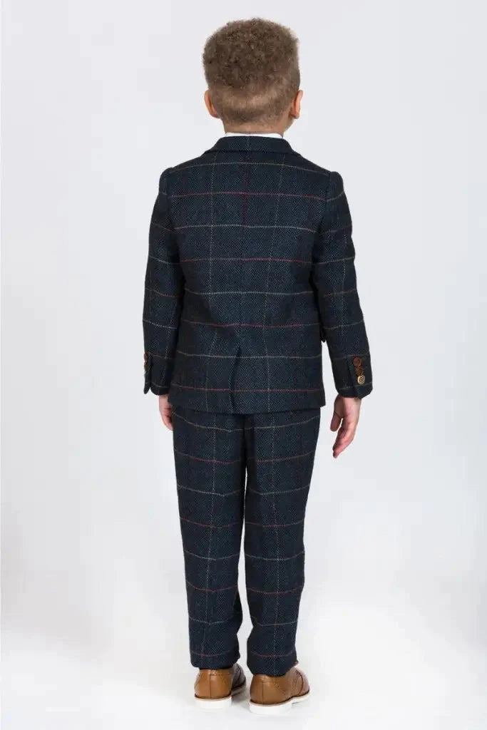 Three-Piece Suit for Children - Tweed Eton