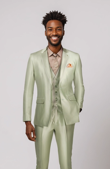 Vinci  SV2D-1-SAGE Mens Suit