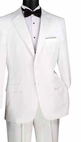 Vinci T-2PP-WHT Mens Tuxedo