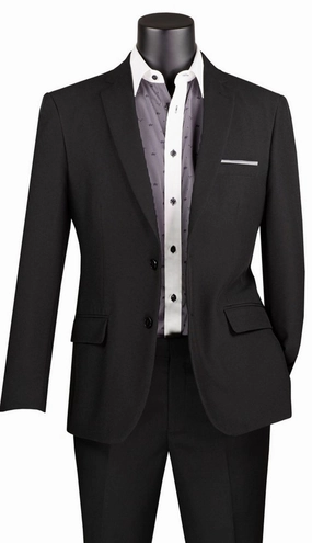 Vinci Z-S2PP-BLK Mens Blazer