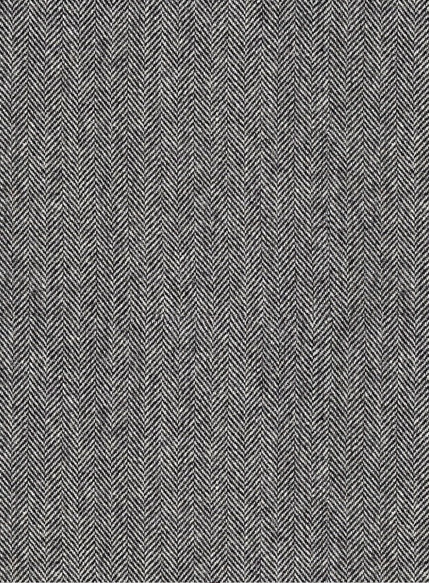 Vintage Herringbone Gray Tweed Suit