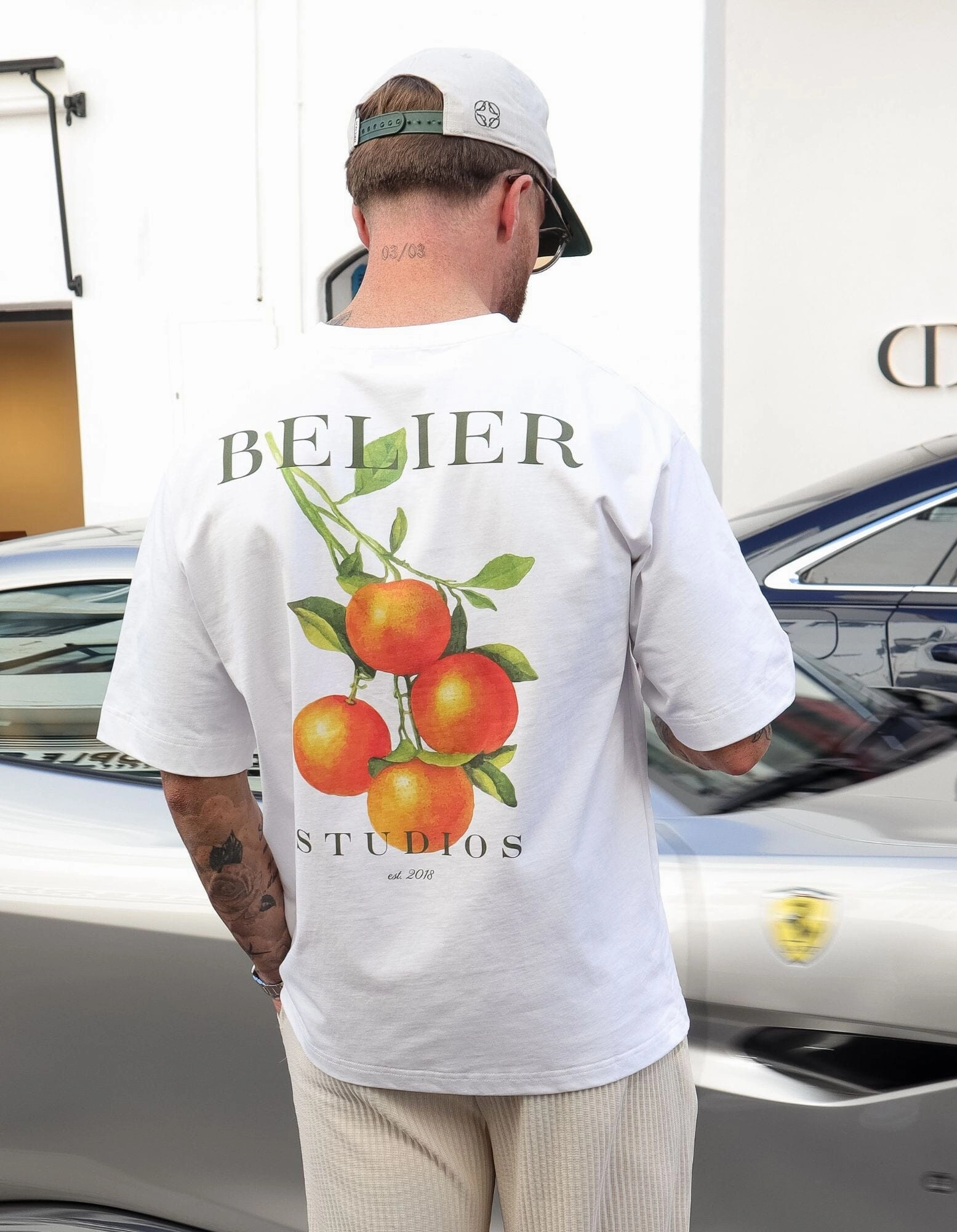 White Mandarin T-Shirt