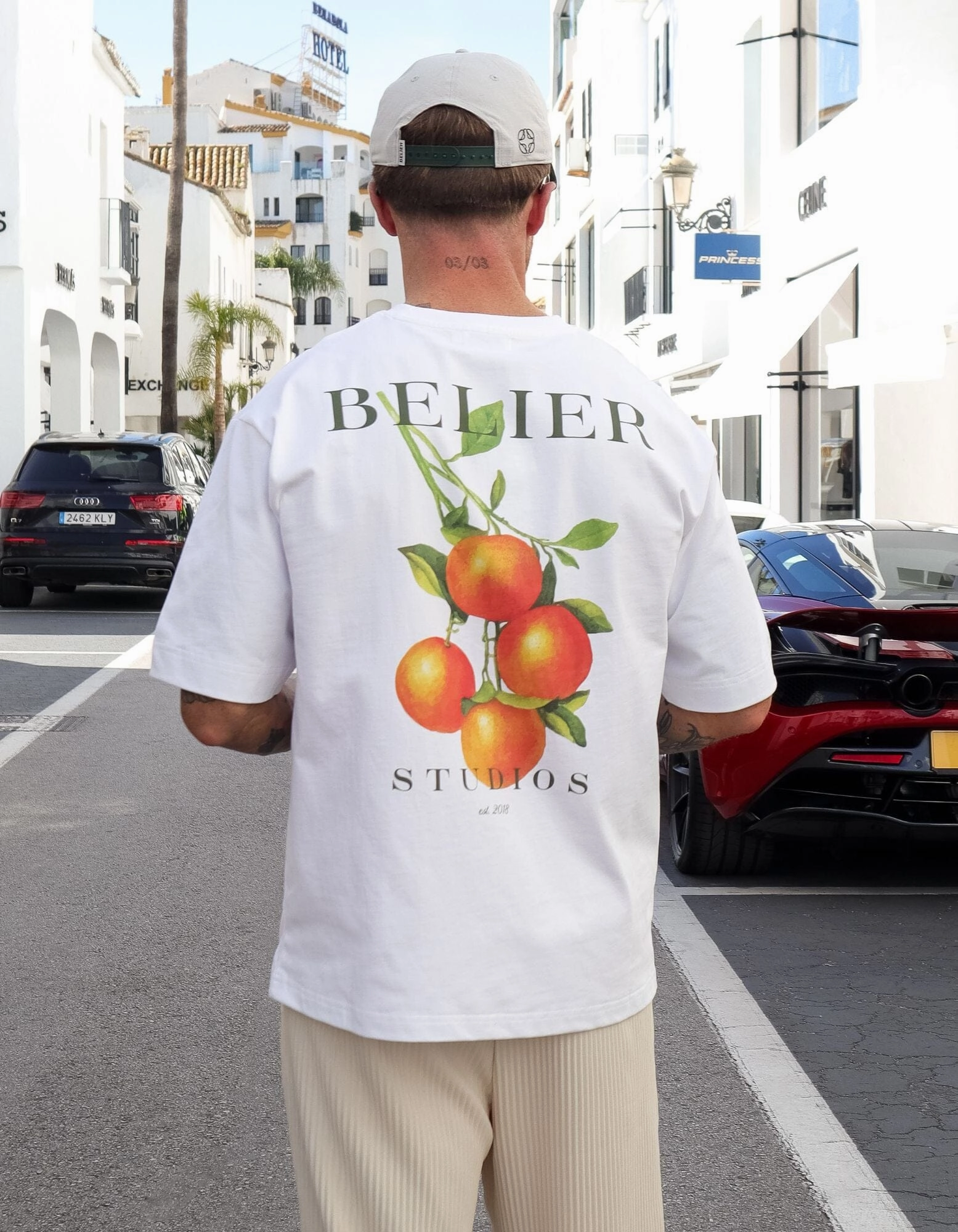 White Mandarin T-Shirt